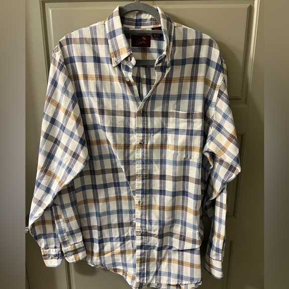 Arnie Blue and Brown Plaid Shirt - Picture 1 of 3